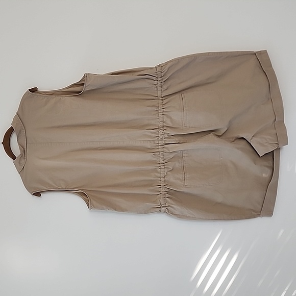 Lane Bryant Safari Khaki Sleeveless Romper Shorts W26 box27 - Picture 8 of 10